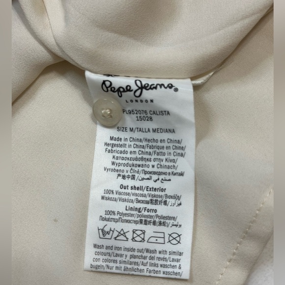 Pepe Jeans floral Ruffled Bishop Sleeve Dress size M - Picture 9 of 14